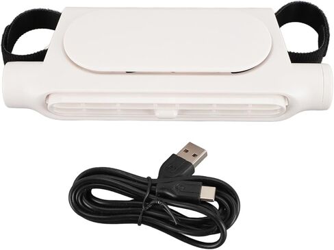 Car Seat Fan Powerful Double Turbine Car Cooling Fan for Vehicle Backseat Kids Pets Quiet Bladeless Design USB Operated (Black#1) in Kuwait