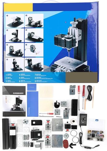 6 in 1 Mini Lathe All Metal Combining Machine Tool TZ6000M High Power 60W in Saudi Arabia