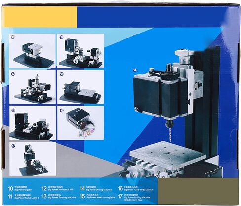 6 in 1 Mini Lathe All Metal Combining Machine Tool TZ6000M High Power 60W in Saudi Arabia