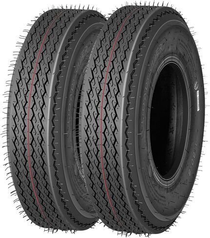 4.80-12 Trailer Tires - Heavy-Duty Load Range C, 12 Inch Tires for Utility, Boat, and Camper Trailers - 6PR Durable All-Weather Replacement Tires in Kuwait