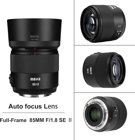عدسة Meike 85mm f1.8 SE II ذات الإطار الكامل STM للتركيز التلقائي لكاميرات Canon EOS EF Mount الرقمية SLR المتوافقة مع أجسام Canon APS-C مثل 1D 5D3 5D4 6D 7D 70D 550D 80D in Saudi Arabia
