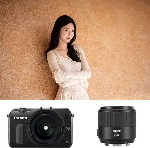 عدسة Meike 85mm f1.8 SE II ذات الإطار الكامل STM للتركيز التلقائي لكاميرات Canon EOS EF Mount الرقمية SLR المتوافقة مع أجسام Canon APS-C مثل 1D 5D3 5D4 6D 7D 70D 550D 80D in Saudi Arabia