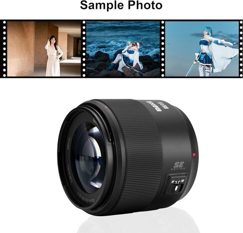 عدسة Meike 85mm f1.8 SE II ذات الإطار الكامل STM للتركيز التلقائي لكاميرات Canon EOS EF Mount الرقمية SLR المتوافقة مع أجسام Canon APS-C مثل 1D 5D3 5D4 6D 7D 70D 550D 80D in Saudi Arabia
