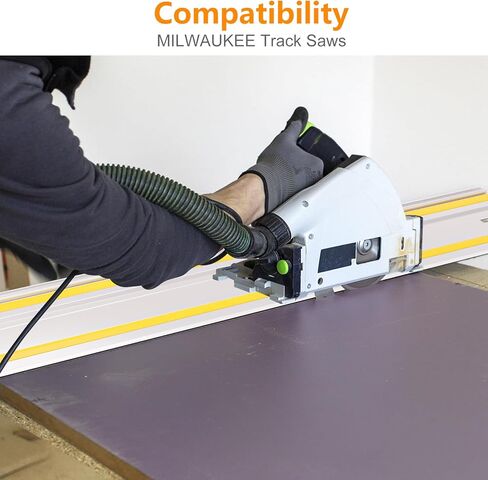 55" Track Saw Guide Rail for Festool and Makita | Includes 1PK 55" Guide Rail, 2PK Guide Rail Connectors | Suits for Track Saw and Woodworking Longer Cuts in Saudi Arabia
