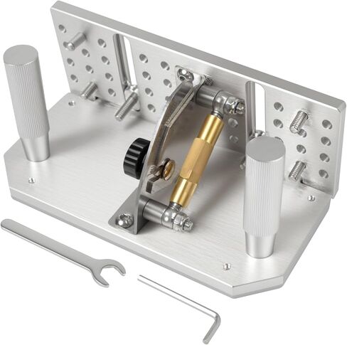 7-3/4’’Belt Grinder Knife Jig with Adjustable Sharpening Locator Angle Adjustable -5° to 25° Dual Press Plates Knife Making Angle Guide for Belt Sander in Saudi Arabia