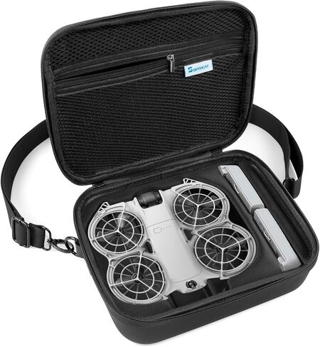 Skyreat Neo 2 Case, Portable PU Leather Small Shoulder Bag for DJI Neo 2 Drone and Batteries Accessories in Kuwait