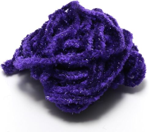 Hareline Wooly Bugger Tinsel Core UV Rayon Chenille #127 FL Chartreuse in Kuwait