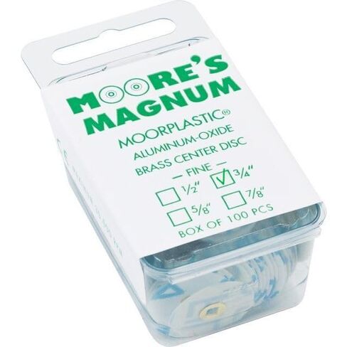 E. C. Moore's Magnum Aluminum Oxide Snap-on Disc 3/4" Fine Grit Pkg of 100 in Saudi Arabia