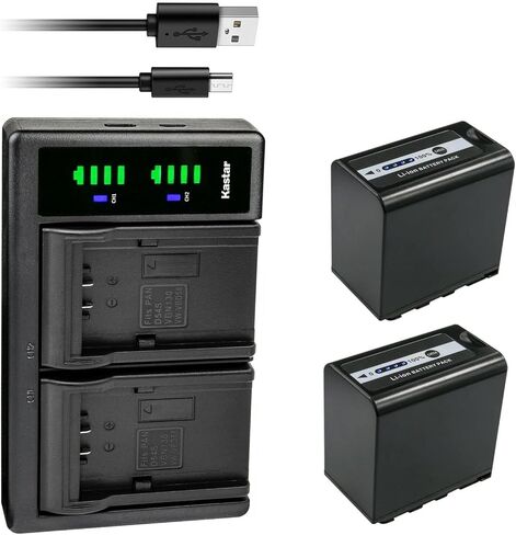 شاحن بطارية USB Kastar AG-VBR89G LTD2 متوافق مع كاميرا باناسونيك AJ-PX298 AJ-PX298MC AJ-UX90 AJ-UX180 HC-X1، بطارية AG-VBR59 AG-VBR89G AG-VBR118G، شاحن AG-BRD50P AG-B23P in Kuwait