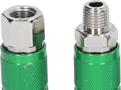 ARO Aluminum Air Coupler Quick Connector 1/4in NPT Green Anodized 300 PSI 4 Couplers 10 Plugs for Air Hoses in Saudi Arabia