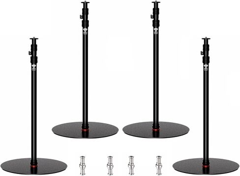 IFOOTAGE A400 Round Base Monopod, 79'' Aluminum Photography Light Stand Flat Base, Camera Tripod Stand for DSLR Camera, Light, Webcam, Live Streaming, Vlogging, Payload 10KG/22LBS (4 Pack) in Saudi Arabia