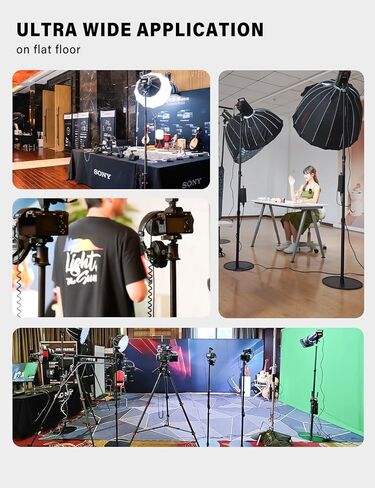 IFOOTAGE A400 Round Base Monopod, 79'' Aluminum Photography Light Stand Flat Base, Camera Tripod Stand for DSLR Camera, Light, Webcam, Live Streaming, Vlogging, Payload 10KG/22LBS (4 Pack) in Saudi Arabia