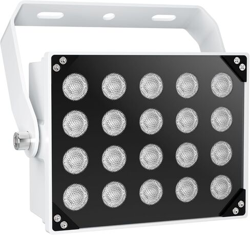 [ترقية] Univivi IR Illuminators 20 LEDs 850nm إضاءة طويلة المدى 90 درجة زاوية واسعة الأشعة تحت الحمراء ضوء الفيضانات IP67 مقاوم للماء لكاميرا الأمن ضوء الأشعة تحت الحمراء داخلي وخارجي in Saudi Arabia