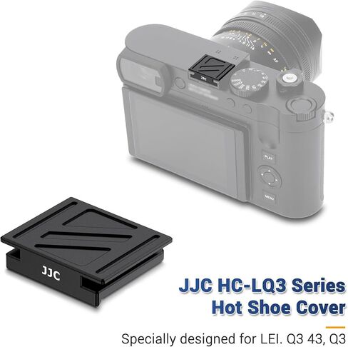 JJC Camera Shutter Button with Hot Shoe Cover Cap (Gold) for Leica Q3 Q3 43 Q2 Digital Cameras in Saudi Arabia