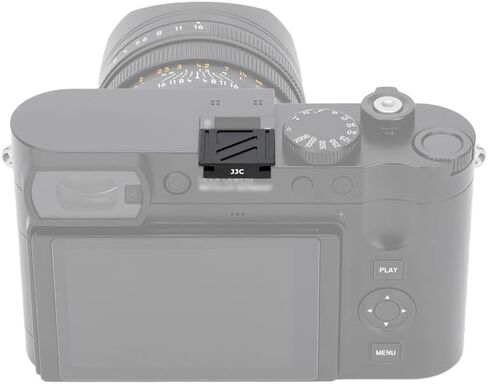 JJC Camera Shutter Button with Hot Shoe Cover Cap (Black) for Leica Q3 Q3 43 Q2 Digital Cameras in Saudi Arabia