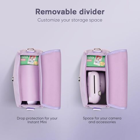 حقيبة كاميرا صغيرة Fintie + كتاب ألبوم صور 52 جيبًا لأفلام مقاس 2x3 بوصة متوافقة مع Fujifilm Instax Mini 12/11/41/40/EVO/99/SE in Saudi Arabia