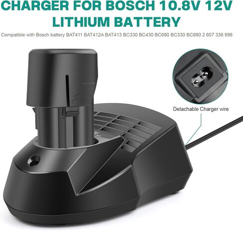 BC330 12-Volt Replacement Battery Charger for Bosch12-Volt Lithium-Ion Batteries in Saudi Arabia