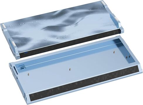 kutethy KY60 Hollow Out Aluminum Keyboard Case,60% Mechanical Keyboard Shell Custom Keyboard Barebones Compatible with Wooting60 Mad60 Win60 GH60 60HE(White) in Kuwait