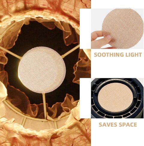 Ciieeo 2pcs 18cm Light Diffuser Lamp Shade Shading Plates Fireproof High Temperature Resistant Anti-glare Ceiling Pendant Lamp Diffuser Eye Protection for Babies in Kuwait