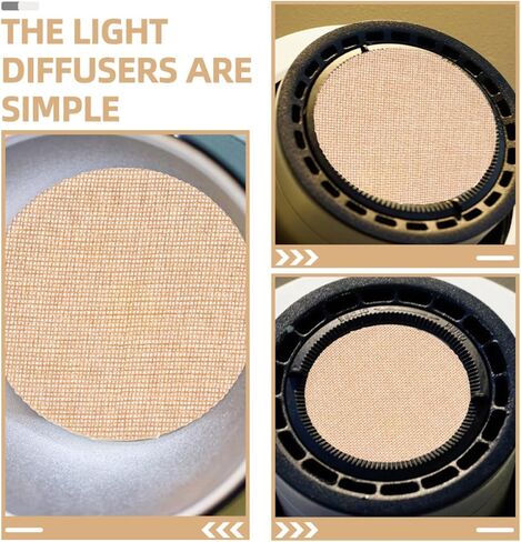 Ciieeo 2pcs 18cm Light Diffuser Lamp Shade Shading Plates Fireproof High Temperature Resistant Anti-glare Ceiling Pendant Lamp Diffuser Eye Protection for Babies in Kuwait