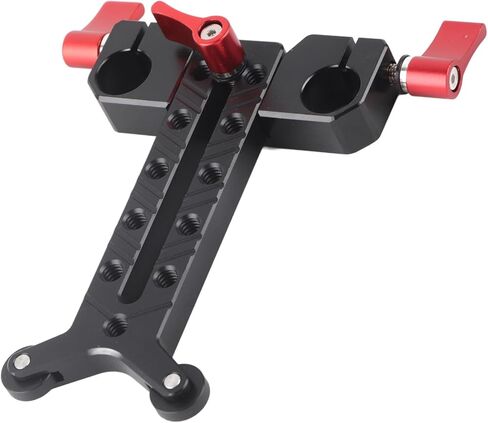 Tbest Long Lens Support Height Adjustable Aluminum Alloy Bracket for Camera Rail with 15mm Rod Hole Sturdy Lightweight Compatible Most Telephoto Lenses Under 2kg in Saudi Arabia