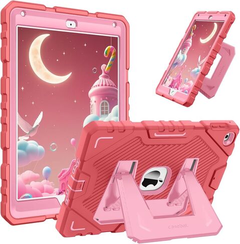 Fintie Case for iPad 6th / 5th Generation (2018 2017 Model, 9.7 Inch), iPad Air 2 (9.7 Inch), Fully-Body Rugged Heavy Duty Shockproof Protective Case with Built-in Kickstand for Kids, Purple in Saudi Arabia