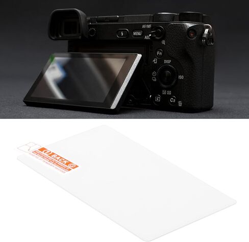4 قطع واقي شاشة من الزجاج المقوى متوافق مع هاتف Sony A6300 متوافق مع كاميرات NEX5 طبقة شفافة متينة مقاومة للخدش in Saudi Arabia