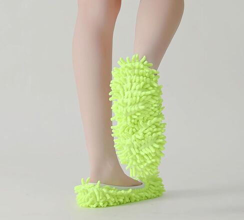Winterlace Mop Slippers 20 Pcs (10 Pairs) Microfiber Chenille House Floor Dusting Cleaning Socks Shoe Cover Bulk Pack in Saudi Arabia