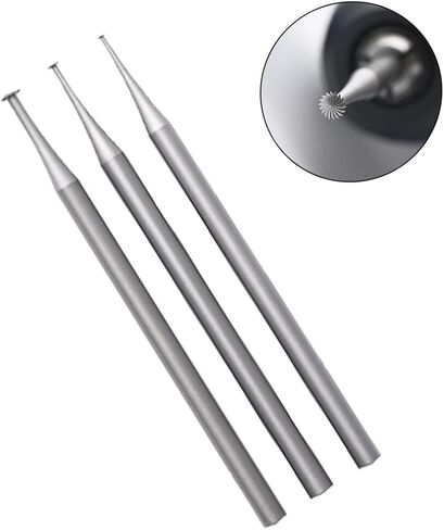 لوه كه 12 قطعة سكين حافة قطع أزيز العدس، 3/32 بوصة إعداد قناة عرقوب قطع الأزيز لنقش المجوهرات، صناعة الفنون (007-023) in Kuwait