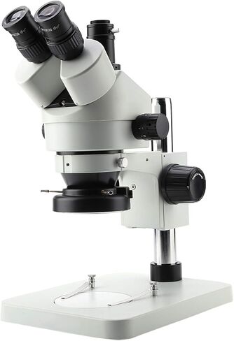 ZJchao Trinocular Stereo Zoom Microscope Optical System Wide Magnification Range 3.5x90x Clear Imaging 360 Rotatable Head for Electronics Jewelry Archaeology Aluminum Alloy 6300g (US Plug 110V) in Saudi Arabia