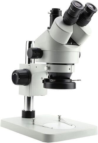 ZJchao Trinocular Stereo Zoom Microscope Optical System Wide Magnification Range 3.5x90x Clear Imaging 360 Rotatable Head for Electronics Jewelry Archaeology Aluminum Alloy 6300g (US Plug 110V) in Saudi Arabia