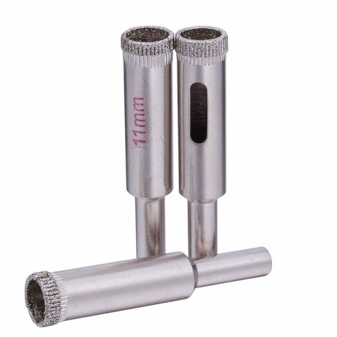 JINGLING 11mm ثقب البلاط المنشار الماس لقم الثقب أدوات البناء للحجر الزجاجي حزمة من 5 قطع in Kuwait