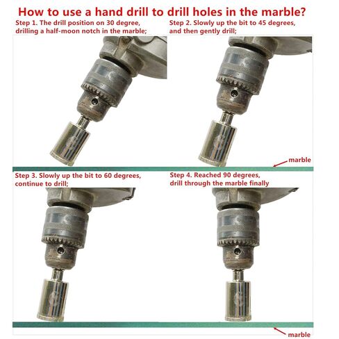 JINGLING 11mm ثقب البلاط المنشار الماس لقم الثقب أدوات البناء للحجر الزجاجي حزمة من 5 قطع in Kuwait