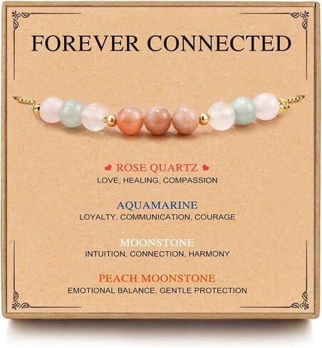 Healthy Pregnancy Gifts, Reproductive Health New Mom Gifts, Moonstone Bracelet for First Time Mom, Mothers Day Christmas Jewelry for Pregnant Women, Daughter, Niece, Sister, Friend, Wife in Kuwait
