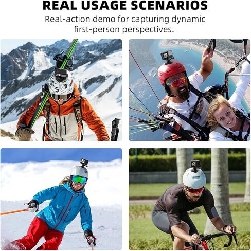 BRDRC حامل لاصق مرن لـ Insta360، 3 عبوات خوذة لاصقة مع مشبك أمان لـ GoPro، Insta 360 X5 X4 GO 3S Ace Pro 2، لـ DJI Action 5 Pro 4 3 ملحقات in Kuwait