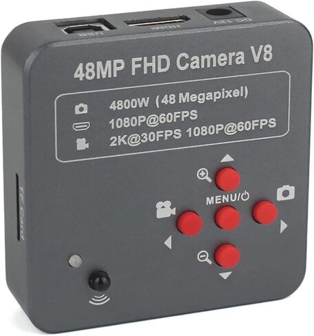IMX307 48MP 50MP 2K VGA USB TF 1080P كاميرا مجهر فيديو C Mount Lens للهاتف اللوحي PC PCB IC لحام إصلاح (ذهبي) in Saudi Arabia