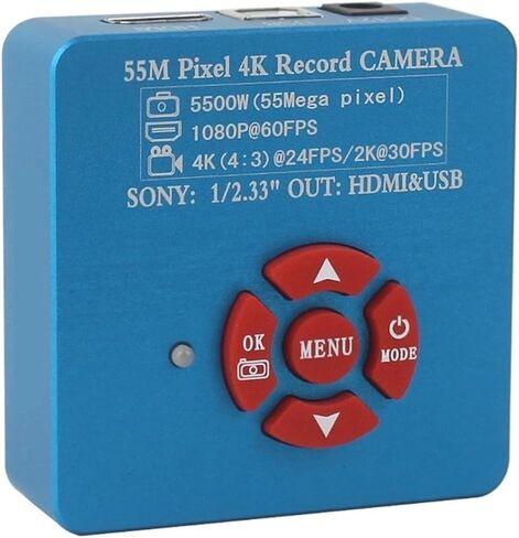 IMX307 48MP 50MP 2K VGA USB TF 1080P كاميرا مجهر فيديو C Mount Lens للهاتف اللوحي PC PCB IC لحام إصلاح (ذهبي) in Saudi Arabia