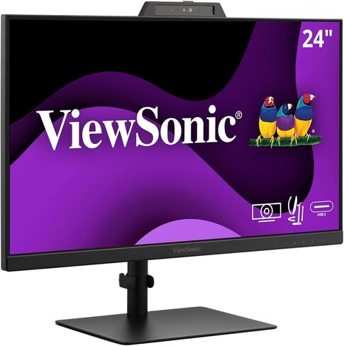 ViewSonic VG2741V 27 بوصة 1080 بكسل مؤتمرات الفيديو مؤتمرات الفيديو مع كاميرا ويب IR 5MP معتمدة من Windows Hello ، وميكروفون مدمج ، وبيئة العمل المتقدمة ، و USB C ، و HDMI ، و DisplayPort مدخلات in Kuwait