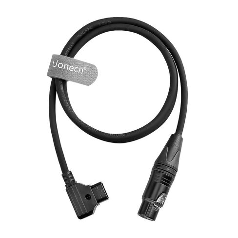 Uonecn D-tap to XLR كابل طاقة أنثى 3 Pin لـ RC 120B، لمصباح فيديو LED، 1M/39.4" in Kuwait