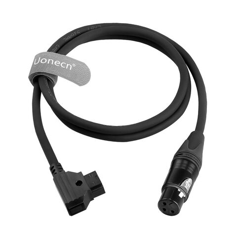 Uonecn D-tap to XLR كابل طاقة أنثى 3 Pin لـ RC 120B، لمصباح فيديو LED، 1M/39.4" in Kuwait