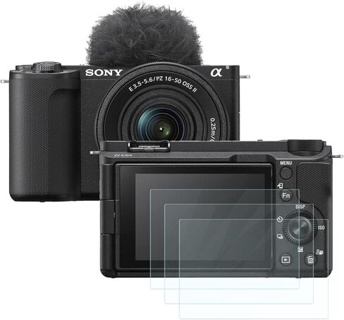 for Sony ZV-E10 II Screen Protector [3 Pack] HD Tempered Glass Film [Anti-Fingerprint] [Anti-Scratch] [Bubble Free] [Case Friendly] Compatible for Sony Alpha ZV-E10 II Mirrorless Camera in Saudi Arabia