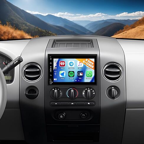 2G+64G Android Car Radio Stereo for Ford F150 2004-2008 / F250 F350 2006-2010, 7" IPS HD Touch Screen Car Stereo with Wireless CarPlay Andriod Auto, Bluetooth, GPS, SWC, WiFi, ASP, RDS FM Head Unit in Saudi Arabia
