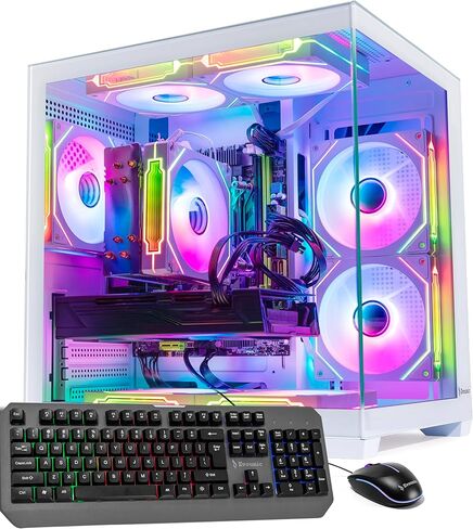 High-Performance ARGB Gaming PC – i5-11th GEN up to 4.4GHz, GTX 1080 Ti 11GB, 32GB DDR4 RAM, 1TB NVMe SSD, 650W PSU, Wi-Fi 6, Bluetooth 5.2, 6× ARGB Cooling Fans, Windows 11 Pro Desktop in Kuwait