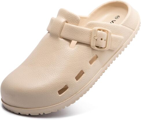 Women's Work Mules Garden Clogs - Comfy Adjustable Strap, Lightweight, Breathable & Non-Slip for Casual Daily Wear in Saudi Arabia