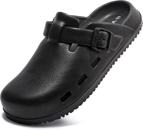 Women's Work Mules Garden Clogs - Comfy Adjustable Strap, Lightweight, Breathable & Non-Slip for Casual Daily Wear in Saudi Arabia