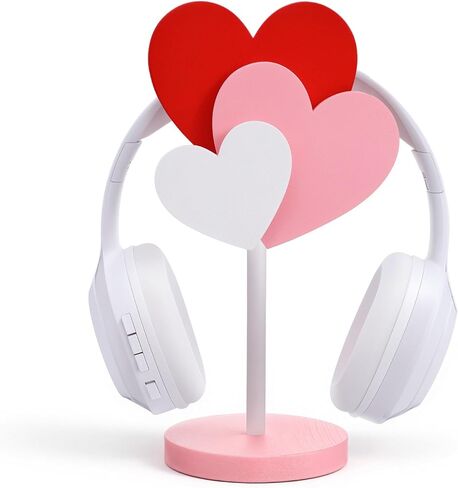 Yookeer Cute Headphone Stand Decorative Monstera Headphone Stand Cute Palm Leaves Wood Desk Decor for Gamer Room Office Desk Christmas Gaming Gifts for Girlfriend Office Worker in Saudi Arabia