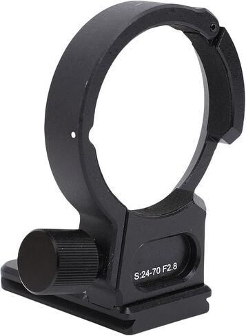 Acouto Lens Collar Tripod Mount Lens Support Holder Bracket for 24-70 F2.8 DG ND with Mounting System Oversized Base Aluminum Alloy for Professional Cameras in Saudi Arabia