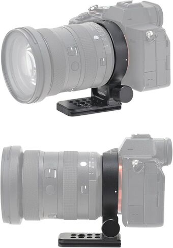 Acouto Lens Collar Tripod Mount Lens Support Holder Bracket for 24-70 F2.8 DG ND with Mounting System Oversized Base Aluminum Alloy for Professional Cameras in Saudi Arabia