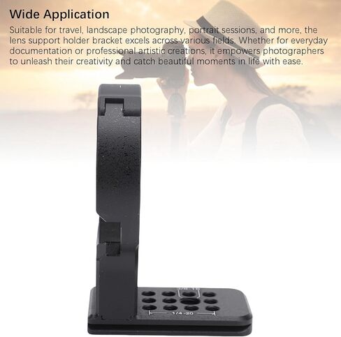 Acouto Lens Collar Tripod Mount Lens Support Holder Bracket for 24-70 F2.8 DG ND with Mounting System Oversized Base Aluminum Alloy for Professional Cameras in Saudi Arabia
