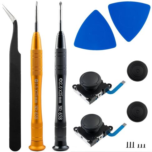 Replacement Joystick for Nintendo Switch lite, Repair Tool Kit for Switch and Nintendo Joycon Controller 15in1 in Kuwait